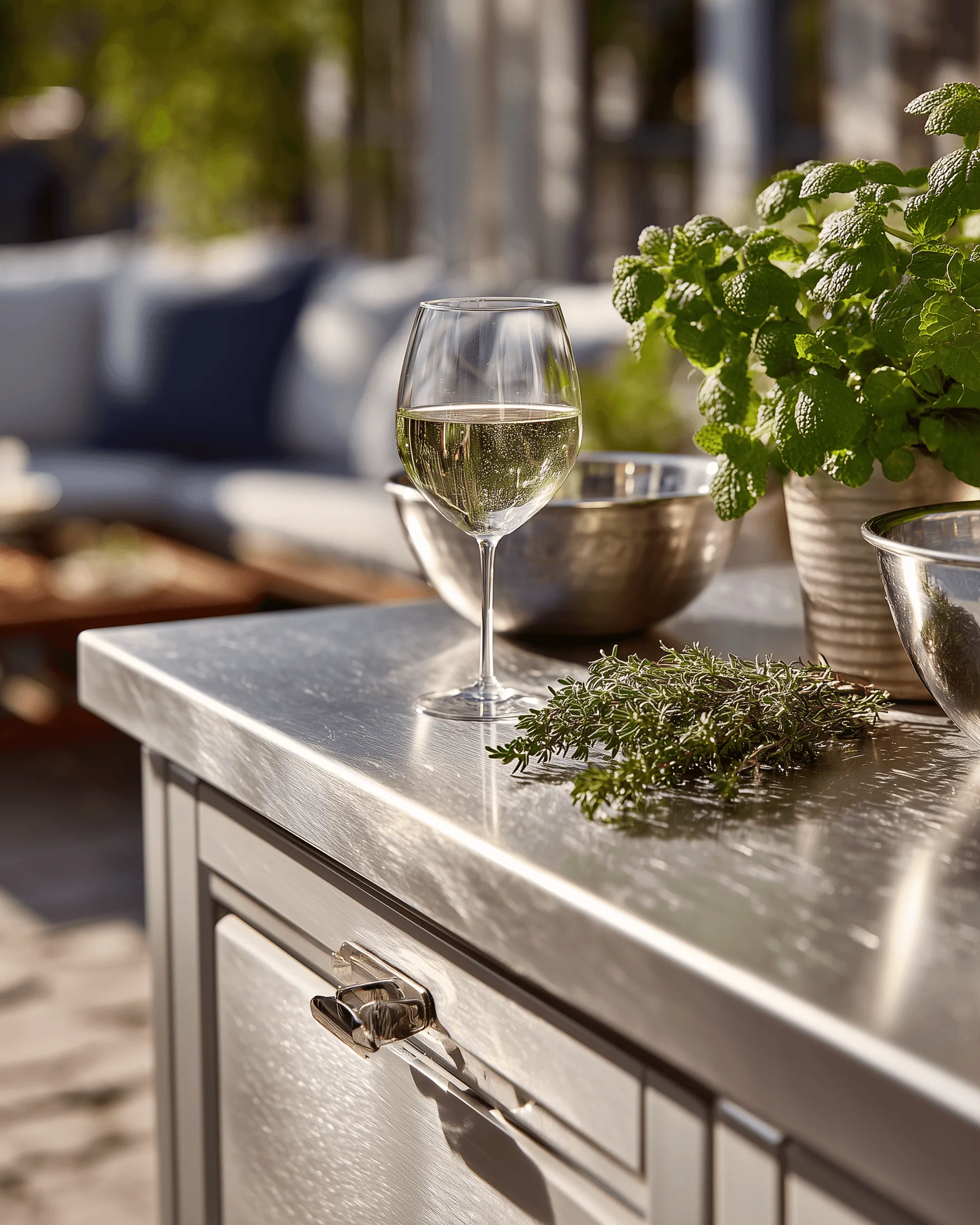 Zovia stainless steel outdoor kitchen system