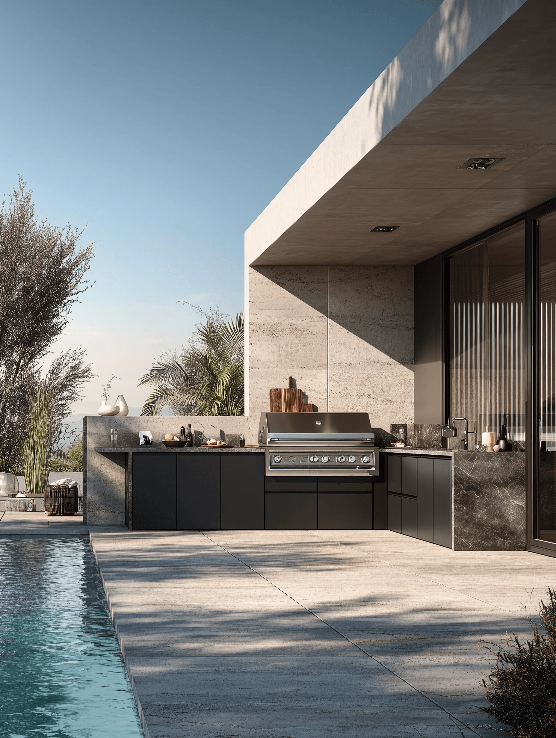 Zovia stainless steel outdoor kitchen system