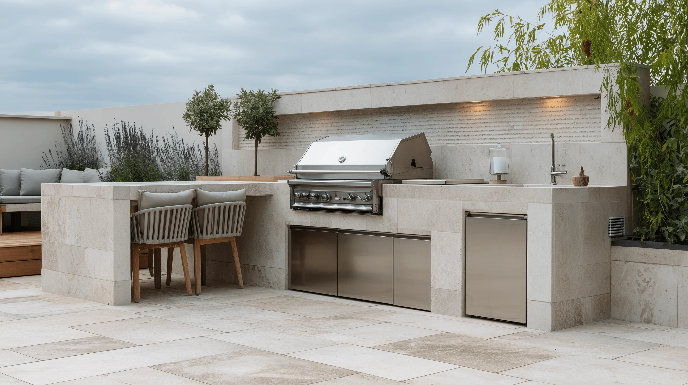 Zovia stainless steel outdoor kitchen system