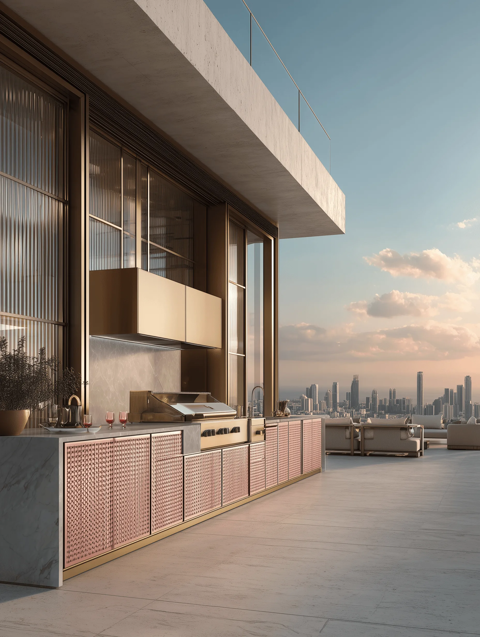 Zovia stainless steel outdoor kitchen system