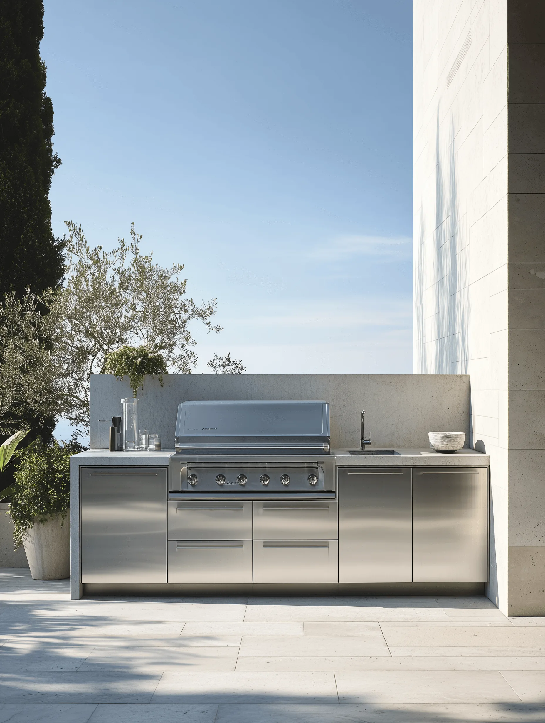 Zovia stainless steel outdoor kitchen system