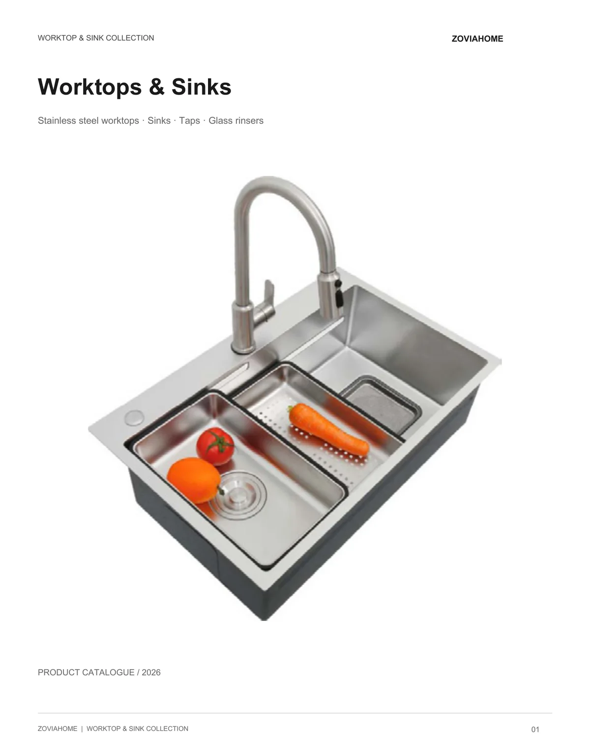 Worktop & Sink Collection full catalogue cover