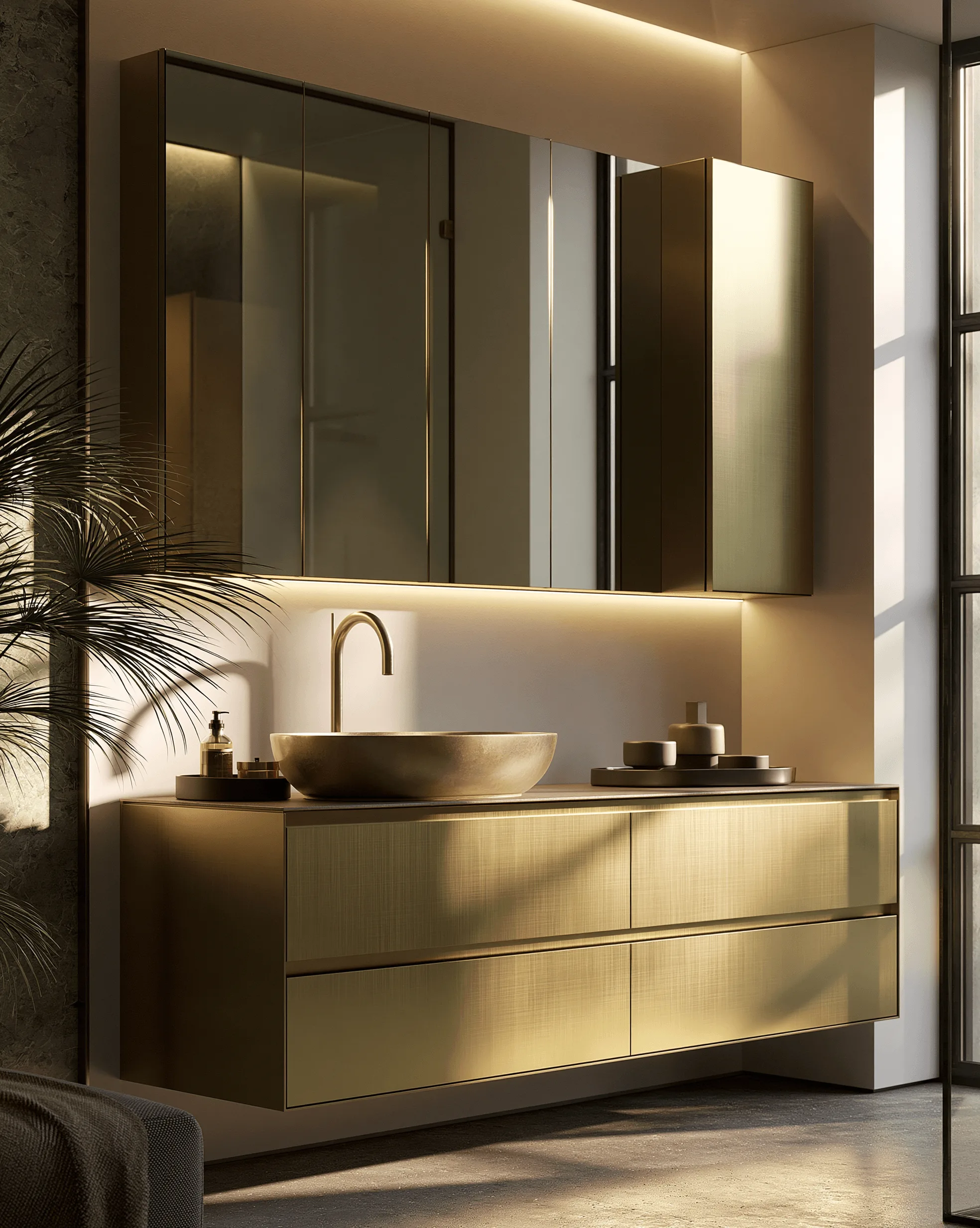 Zovia Silver Brushed stainless steel bedroom wardrobe